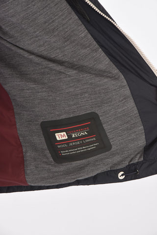 ZZEGNA nylon jacket with extractable hood