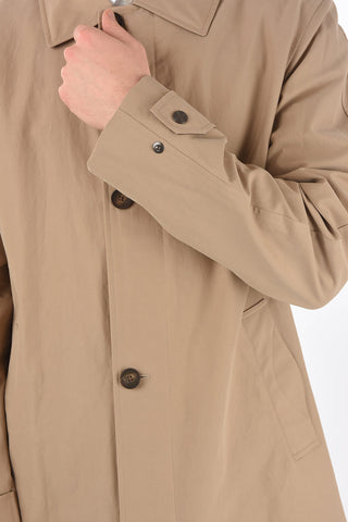 ZZEGNA split-back hem balmacaan coat