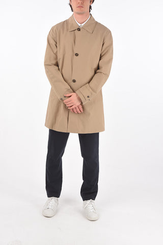 ZZEGNA split-back hem balmacaan coat