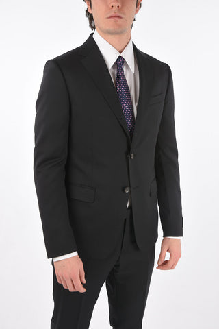 ZZEGNA side vents notch lapel 2-button suit