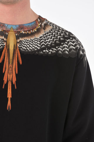 Crew Neck WINGS Printed Sweatshirt