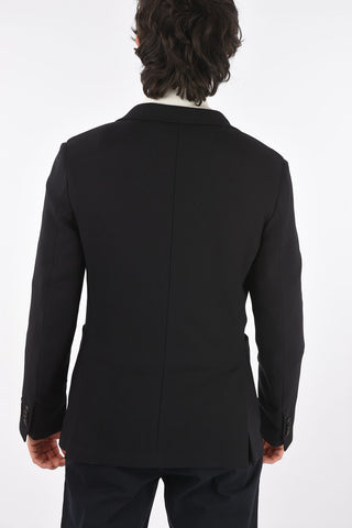 ZZEGNA wool side vents patch pocket 2-button blazer