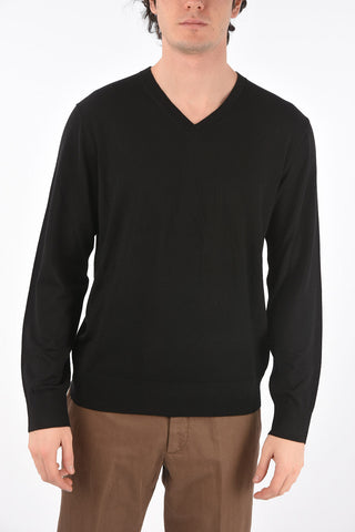 ZZEGNA maglia in lana scollo a v