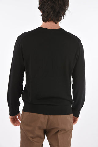 ZZEGNA maglia in lana scollo a v