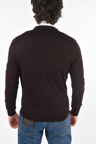 V Neck Virgin Wool Cardigan