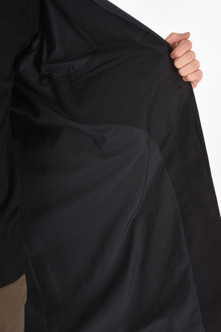ZZEGNA hidden closure balmacaan coat