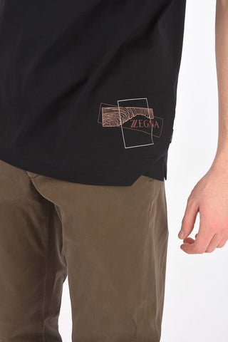 ZZEGNA printed crew-neck t-shirt