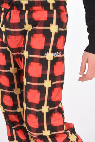 Joggers Cargo Modulari in Nylon con Motivo Geometrico