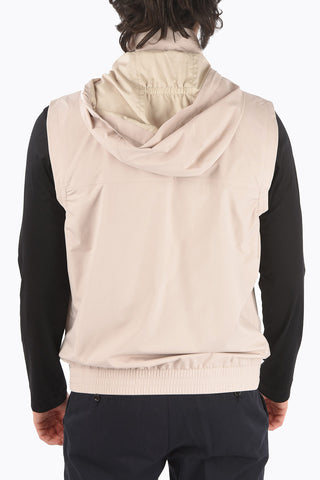 ZZEGNA gilet con cappuccio removibile