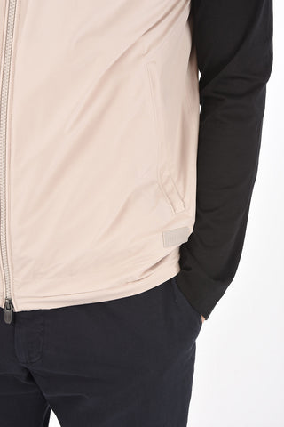 ZZEGNA gilet con cappuccio removibile
