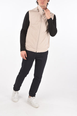 ZZEGNA gilet con cappuccio removibile