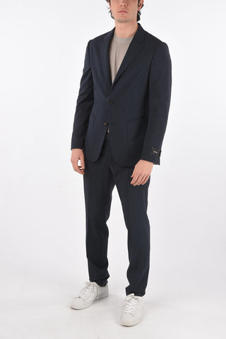 ZZEGNA wool side vents 2-button suit drop 8R