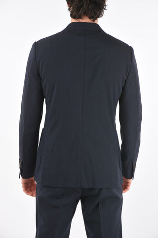 ZZEGNA wool side vents 2-button suit drop 8R