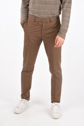 EZ LUXURY pantaloni chino in cotone e lino