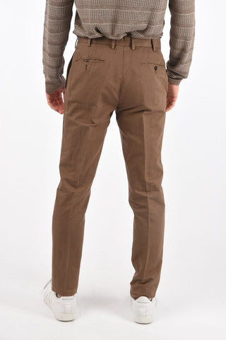 EZ LUXURY pantaloni chino in cotone e lino