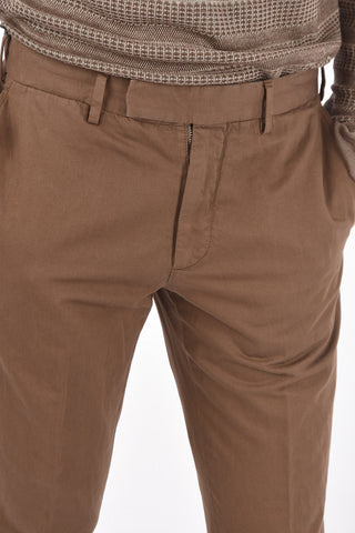 EZ LUXURY pantaloni chino in cotone e lino