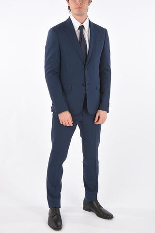 ZZEGNA side vents notch lapel 2-button suit