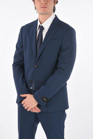 ZZEGNA side vents notch lapel 2-button suit