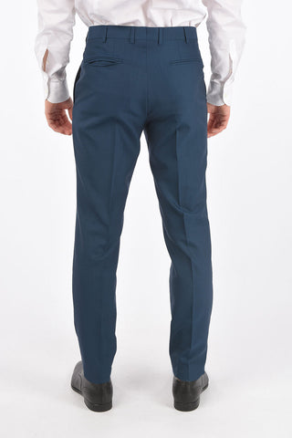 ZZEGNA silk and wool side vents peak lapel 2-button suit drop 8R
