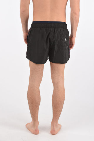swim shorts with side print