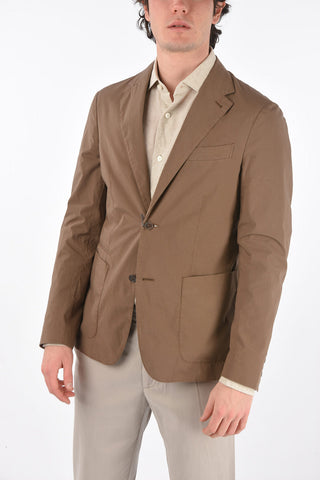 EZ LUXURY giacca a 2 bottoni in cotone stretch due spacchi revers classico