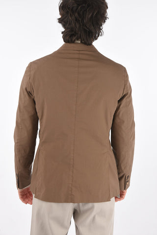EZ LUXURY giacca a 2 bottoni in cotone stretch due spacchi revers classico