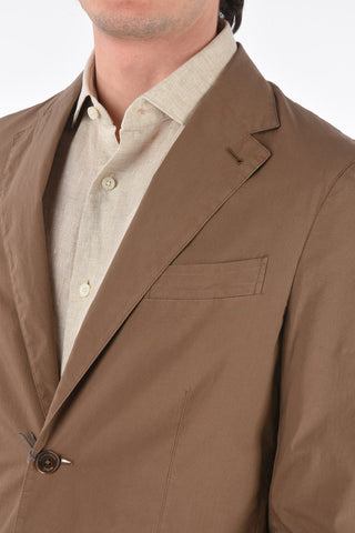 EZ LUXURY giacca a 2 bottoni in cotone stretch due spacchi revers classico
