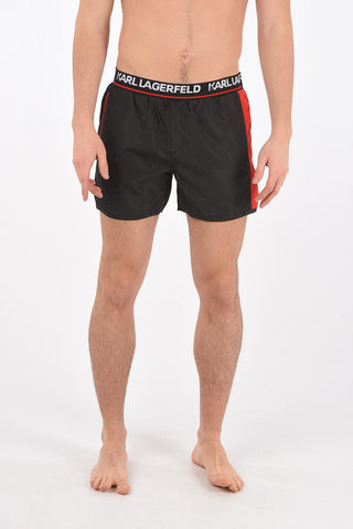 logoed waist band SPORT swim shorts