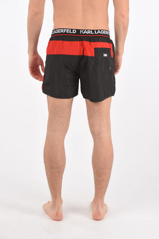 logoed waist band SPORT swim shorts