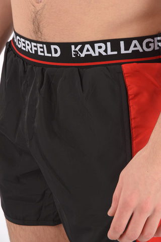 logoed waist band SPORT swim shorts