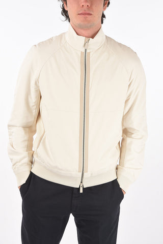EZ LUXURY padded jacket with leather trimmings