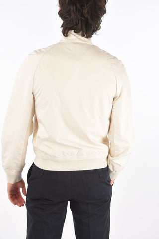 EZ LUXURY padded jacket with leather trimmings