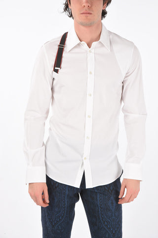 Logo Strap Cotton Shirt
