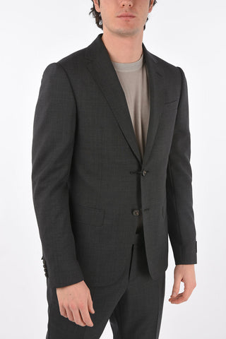 ZZEGNA wool side vents 2-button suit
