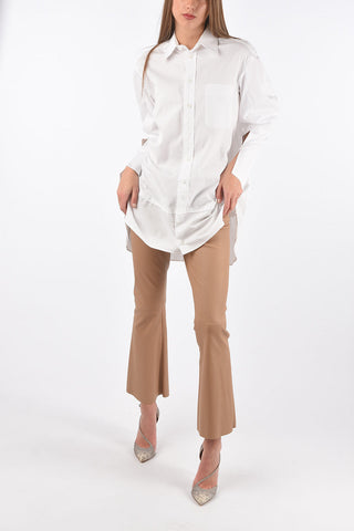 UPCYCLED Oversized Cotton Shirt with Breast-pocket