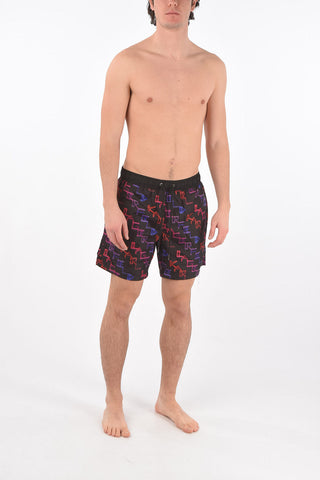 printed  NEON AOP swim shorts