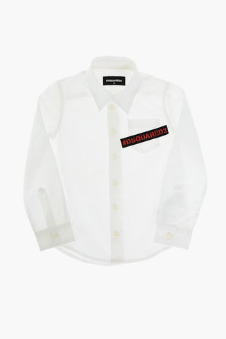 popeline shirt with breast pocket