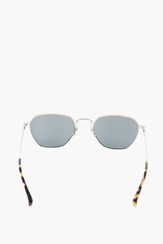 square frame sunglasses with chain