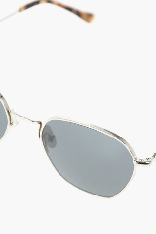 square frame sunglasses with chain