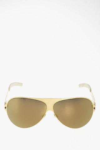 BERNHARD WILLHELM mirrored lenses FRANZ pilot sunglasses