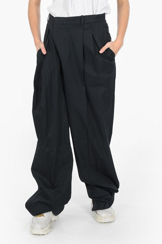 MM1 cotton high-rise waist harem pants