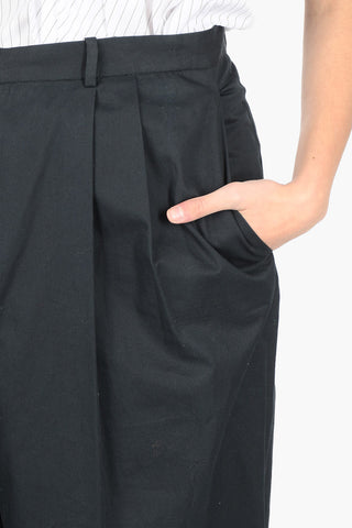 MM1 cotton high-rise waist harem pants