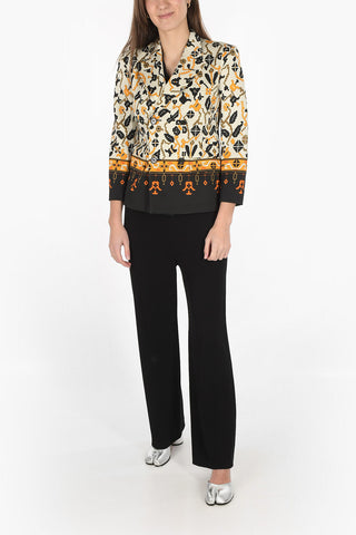 MM0 giacca doppio petto con motivo geometrico
