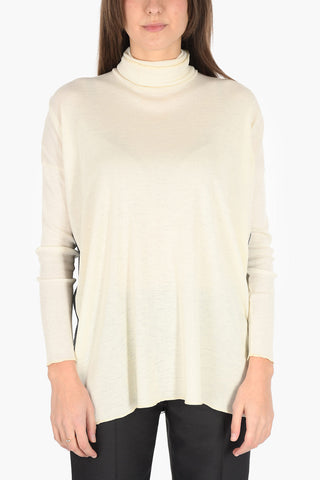 Double Leyer Oversized Turtleneck Sweater