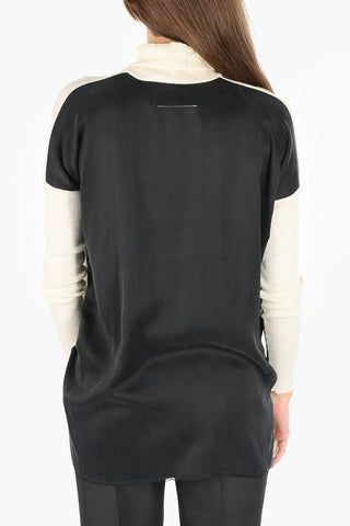 Double Leyer Oversized Turtleneck Sweater