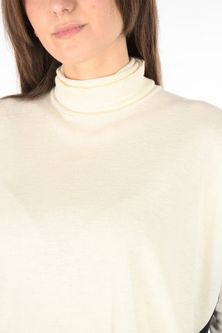 Double Leyer Oversized Turtleneck Sweater