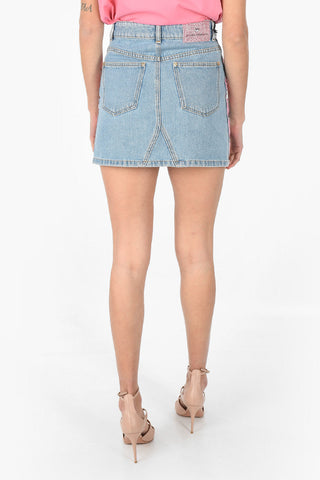 LOGOMANIA minigonna in denim