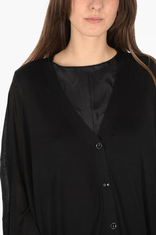 MM0 silk v-neck cardigan