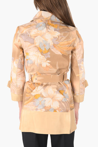 MM0 Jacke mit Lederdetails und Gürtel