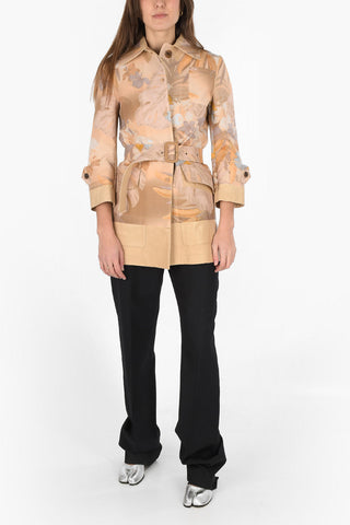 MM0 Jacke mit Lederdetails und Gürtel